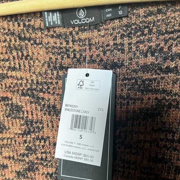 Volcom NWT Spacestone Cardigan - Picture 5 of 6